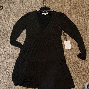 Chic Black Long Sleeve Dress